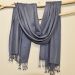 Cashmere scarf in dark gray